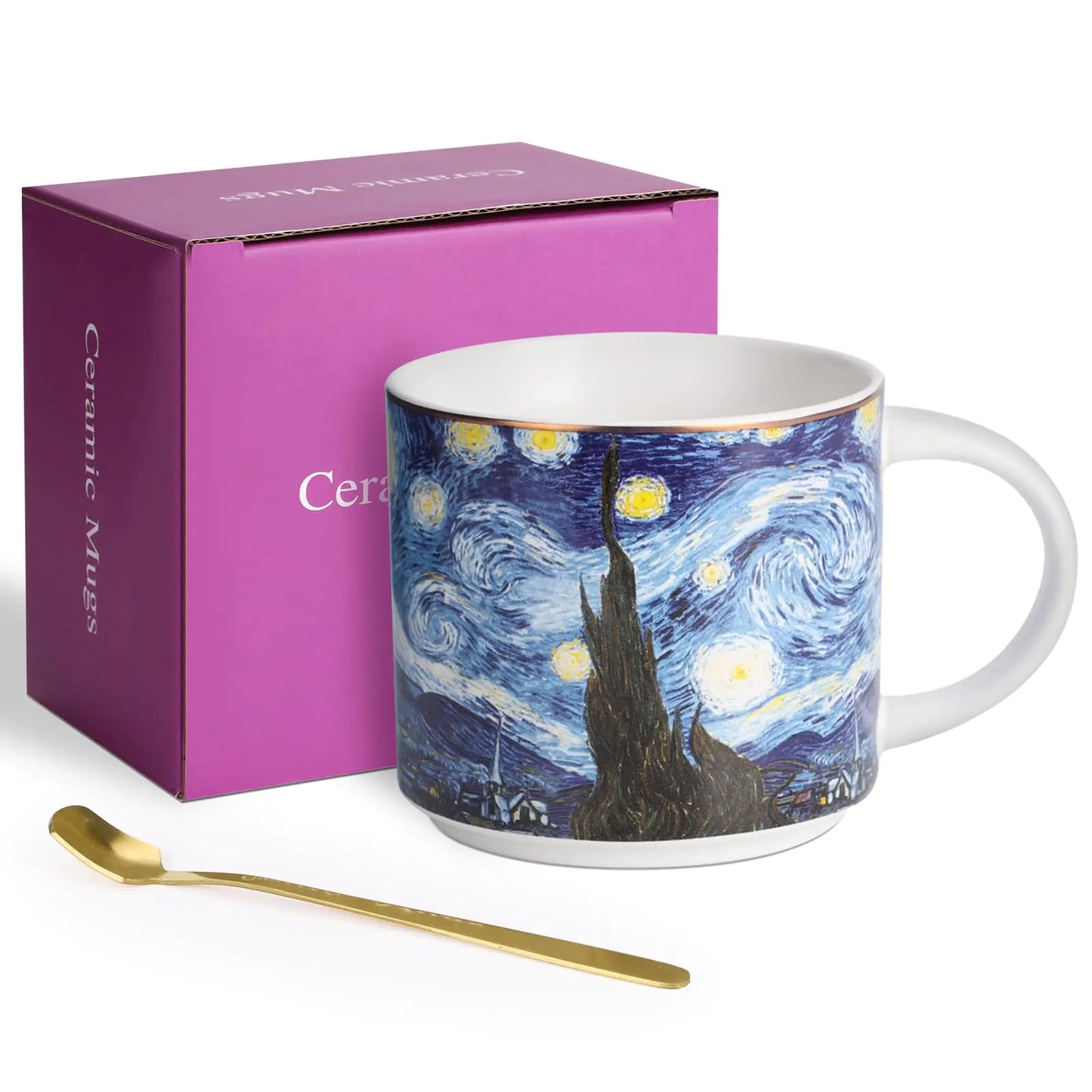 Artistic Elegance 12oz Ceramic Mugs