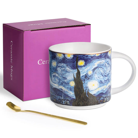 Artistic Elegance 12oz Ceramic Mugs