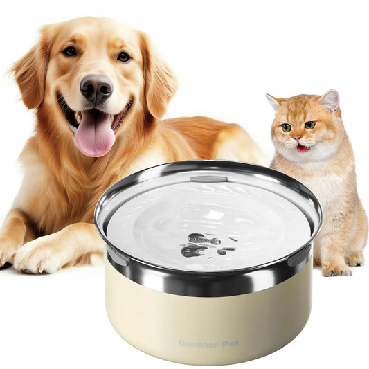 Gardner Pet Dog Bowls 1 Gallon  Stainless Steel